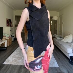 BCBG FABIAN SUEDE VEST